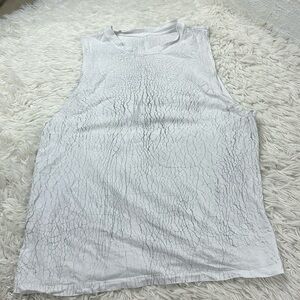 Lululemon All Yours Tank Top Thread Dye White Silver Drop